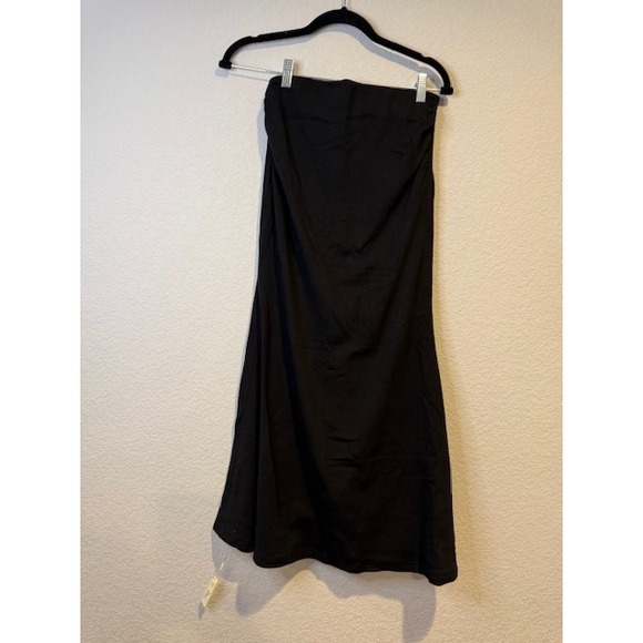OGL Black Skirt Elastic Mermaid Maxi Waist Knit Ruched Stretch Women's Sz S - Picture 2 of 5
